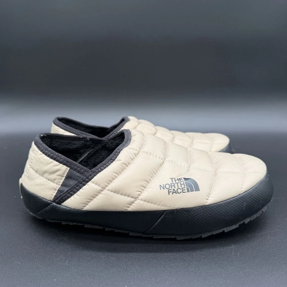 The North Face Men's 8 Thermoball Traction Mule Tan Black Pre Owned